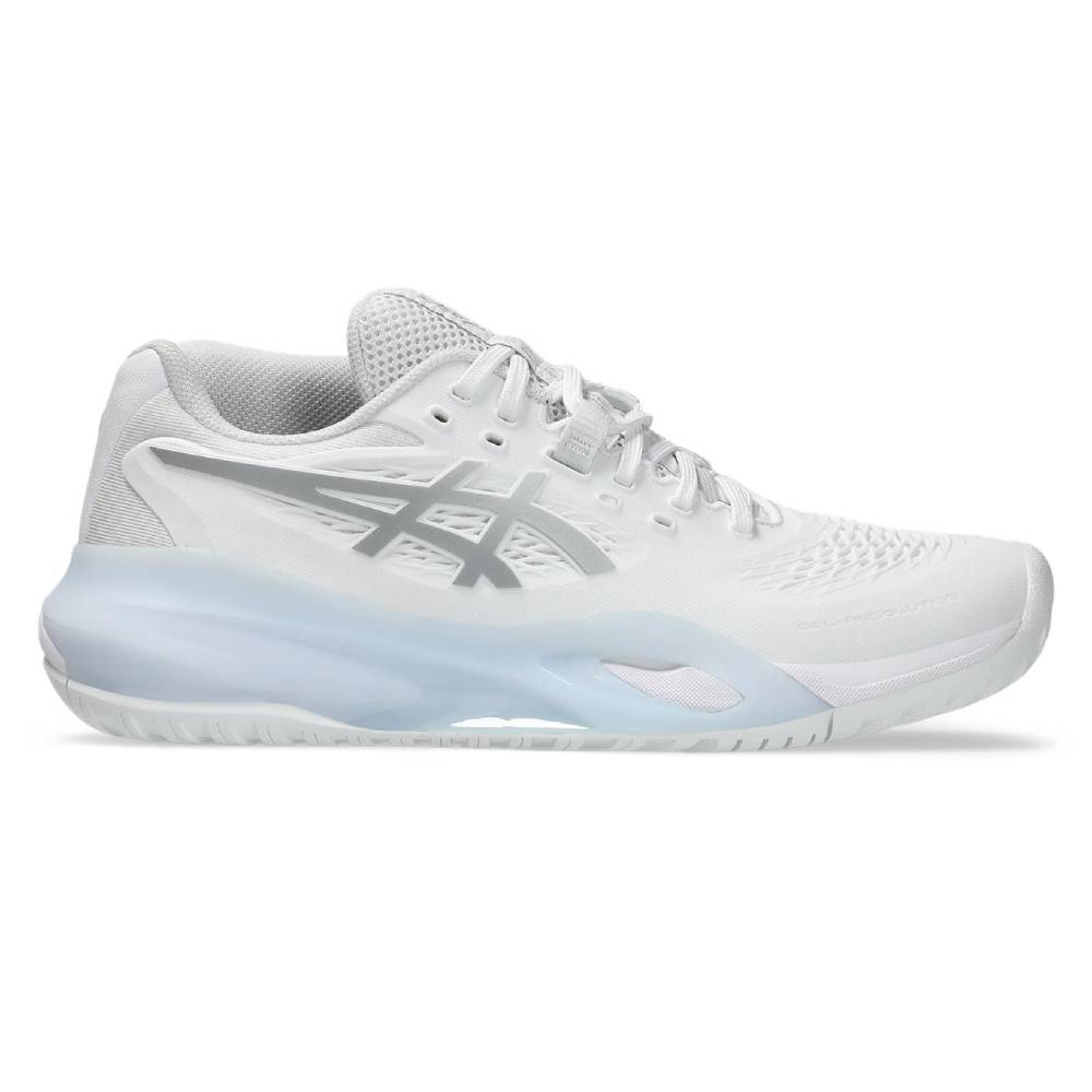Asics Gel Resolution X Women's Tennis Shoe (White/Pure Silver) - RacquetGuys.ca