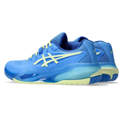 Asics Gel Resolution X Women's Tennis Shoe (Blue Coast/Huddle Yellow) - RacquetGuys.ca