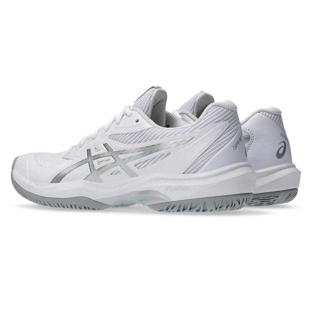 Asics Game FF Women's Tennis Shoe (White/Pure Silver) - RacquetGuys.ca