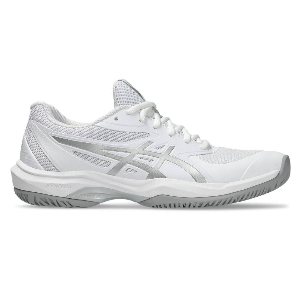 Asics Game FF Women's Tennis Shoe (White/Pure Silver) - RacquetGuys.ca