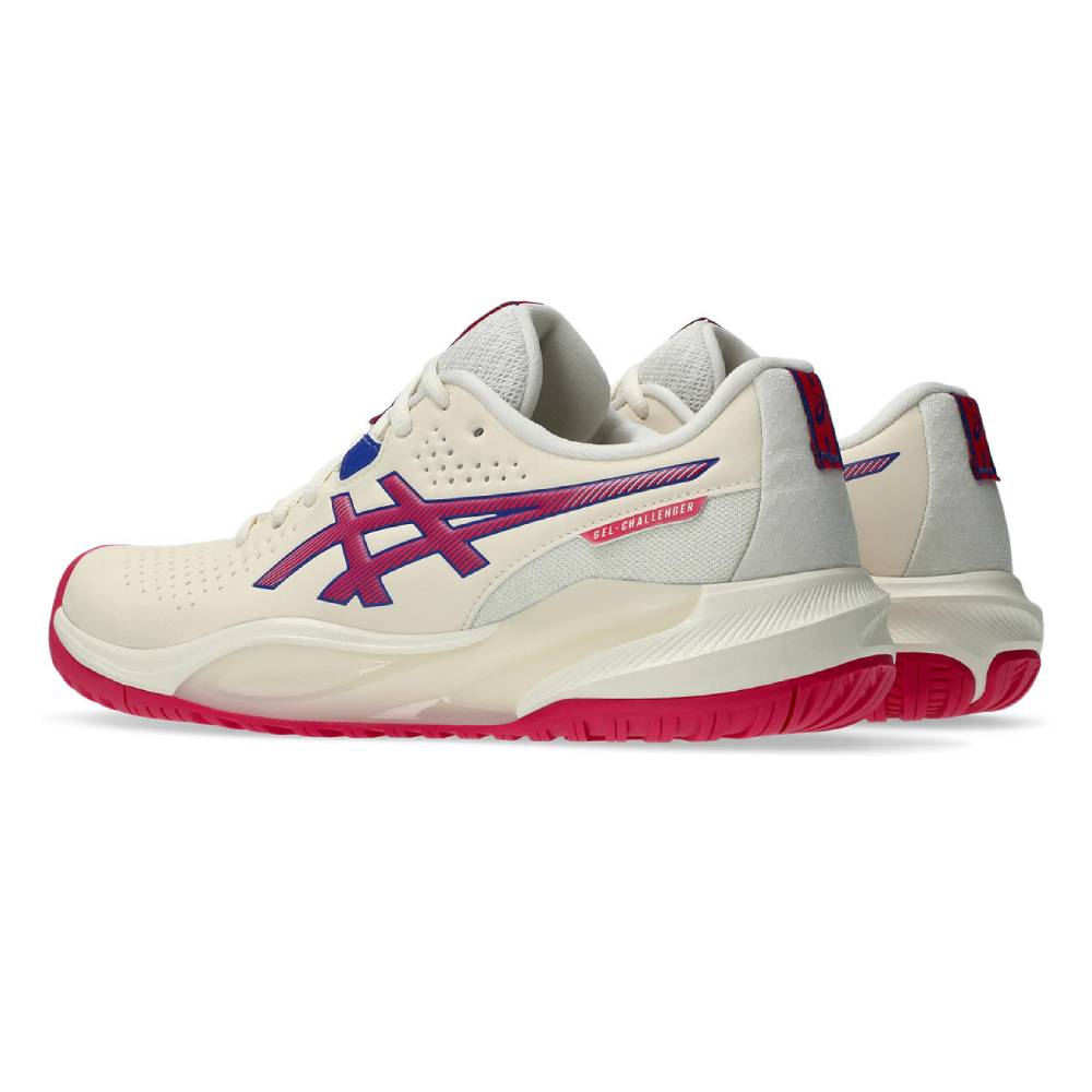 Asics Gel Challenger 15 Women's Tennis Shoe (Cream/Bright Rose) - RacquetGuys.ca
