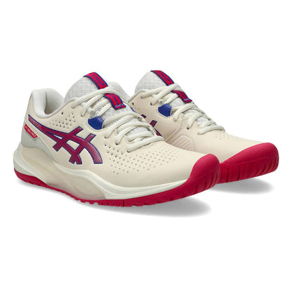 Asics Gel Challenger 15 Women's Tennis Shoe (Cream/Bright Rose) - RacquetGuys.ca