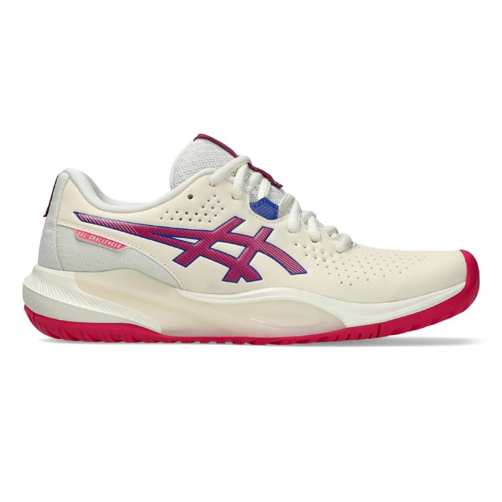 Asics Gel Challenger 15 Women's Tennis Shoe (Cream/Bright Rose) - RacquetGuys.ca
