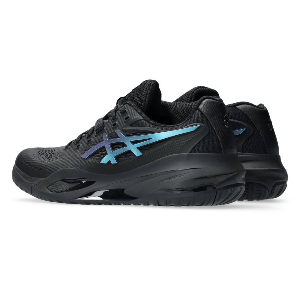 Asics Gel Resolution X Night Energy Women's Tennis Shoe (Black/Prism Blue) - RacquetGuys.ca