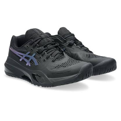 Asics Gel Resolution X Night Energy Women's Tennis Shoe (Black/Prism Blue) - RacquetGuys.ca