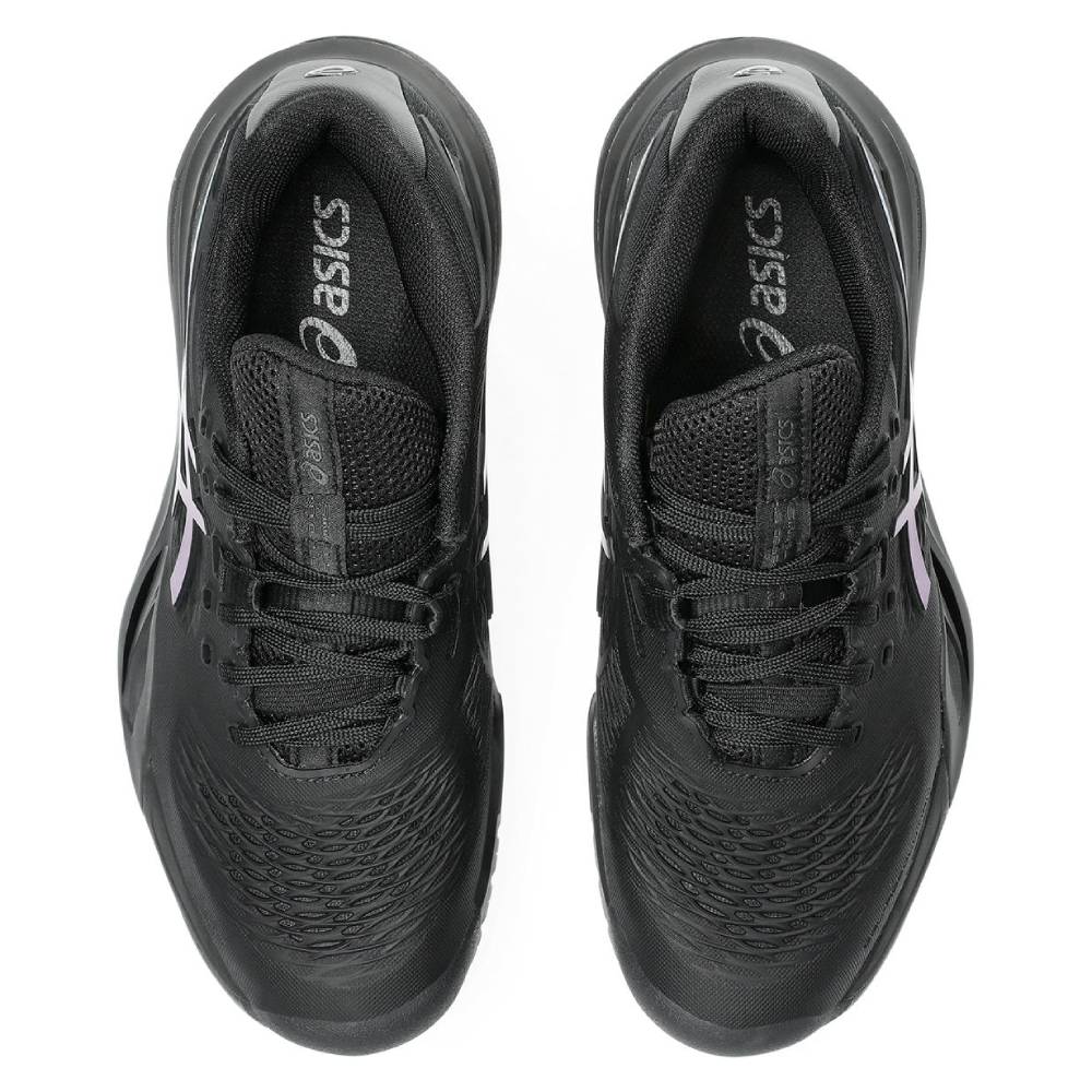 Asics Gel Resolution X Night Energy Women's Tennis Shoe (Black/Prism Blue) - RacquetGuys.ca