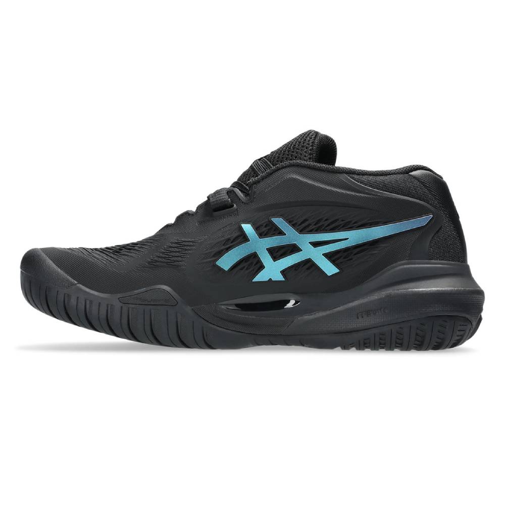 Asics Gel Resolution X Night Energy Women's Tennis Shoe (Black/Prism Blue) - RacquetGuys.ca