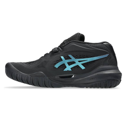 Asics Gel Resolution X Night Energy Women's Tennis Shoe (Black/Prism Blue) - RacquetGuys.ca