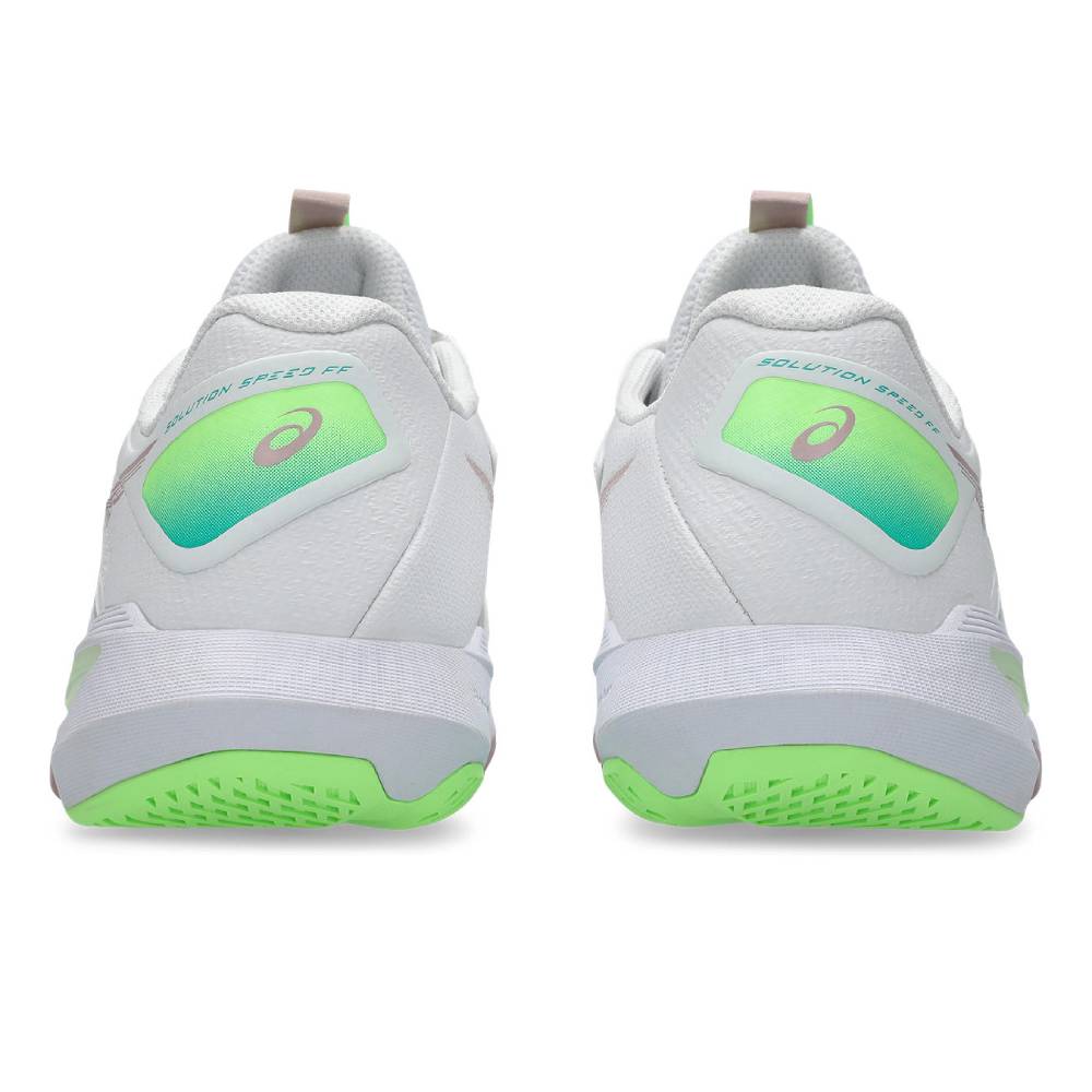 Asics Solution Speed FF 4 Women's Tennis Shoe (White/Morganite)