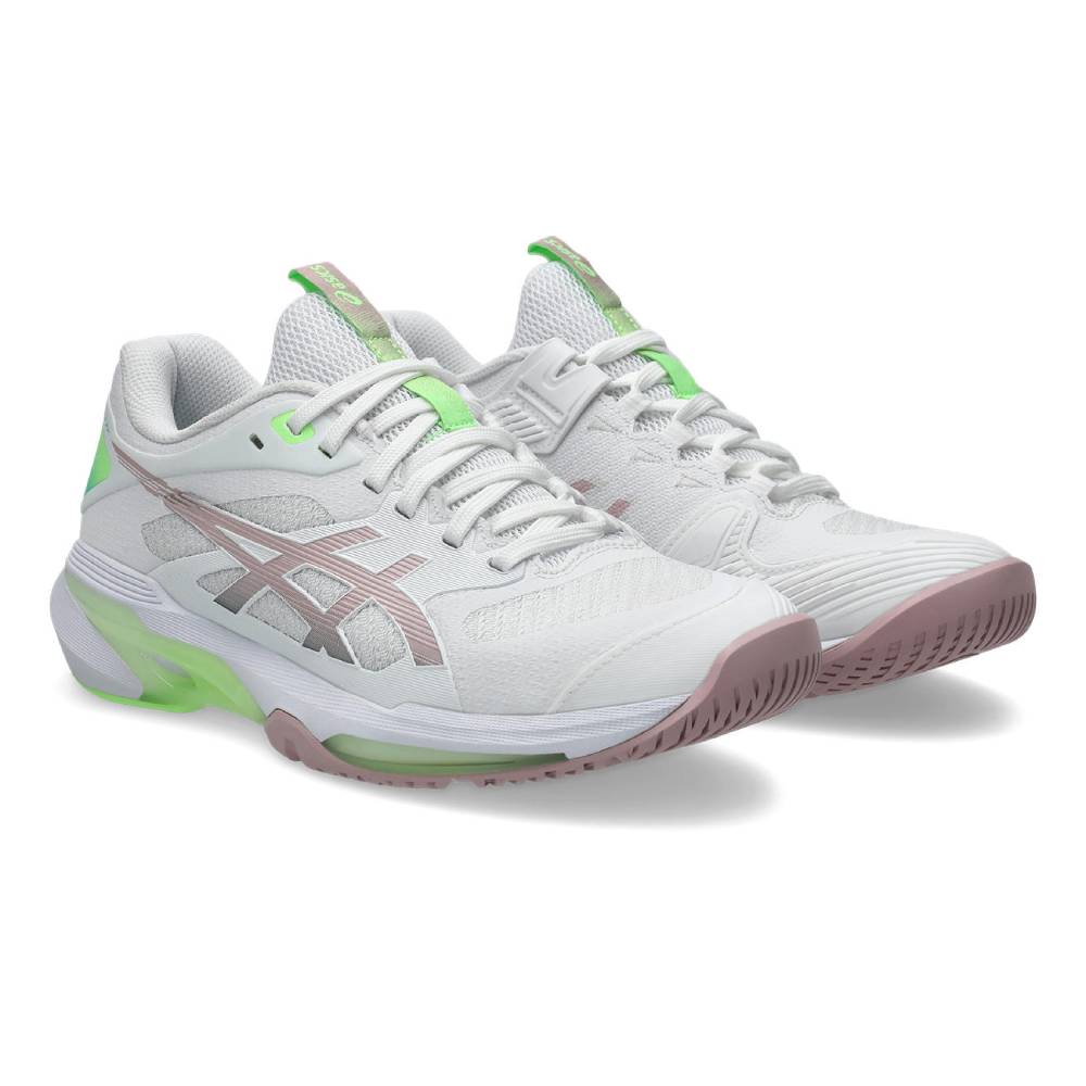 Asics Solution Speed FF 4 Women's Tennis Shoe (White/Morganite)