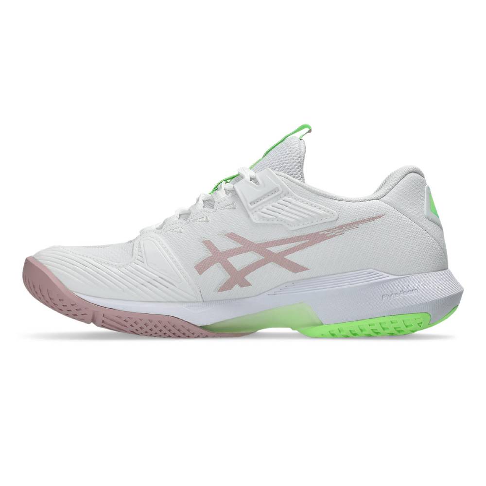 Asics Solution Speed FF 4 Women's Tennis Shoe (White/Morganite)