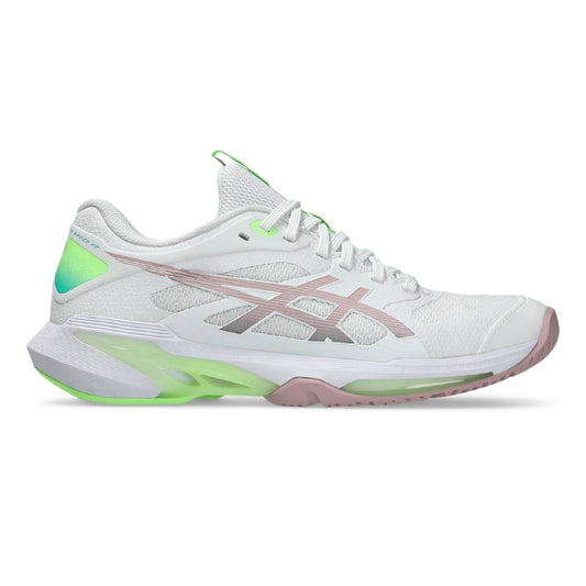 Asics Solution Speed FF 4 Women's Tennis Shoe (White/Morganite)