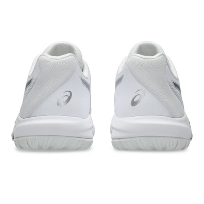 Asics Gel Dedicate 9 Wide Women's Tennis Shoe (White/Pure Silver) - RacquetGuys.ca