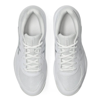 Asics Gel Dedicate 9 Wide Women's Tennis Shoe (White/Pure Silver) - RacquetGuys.ca