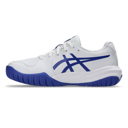 Asics Gel Resolution X  Junior Tennis Shoe (White/Dark Cobalt) - RacquetGuys.ca