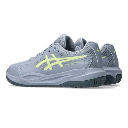 Asics Gel Resolution X Junior Tennis Shoe (Grey Blue/Pistachio) - RacquetGuys.ca