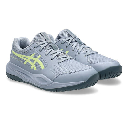 Asics Gel Resolution X Junior Tennis Shoe (Grey Blue/Pistachio) - RacquetGuys.ca