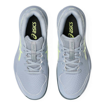 Asics Gel Resolution X Junior Tennis Shoe (Grey Blue/Pistachio) - RacquetGuys.ca