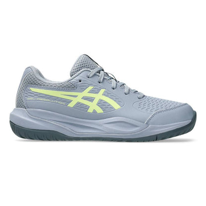 Asics Gel Resolution X Junior Tennis Shoe (Grey Blue/Pistachio) - RacquetGuys.ca