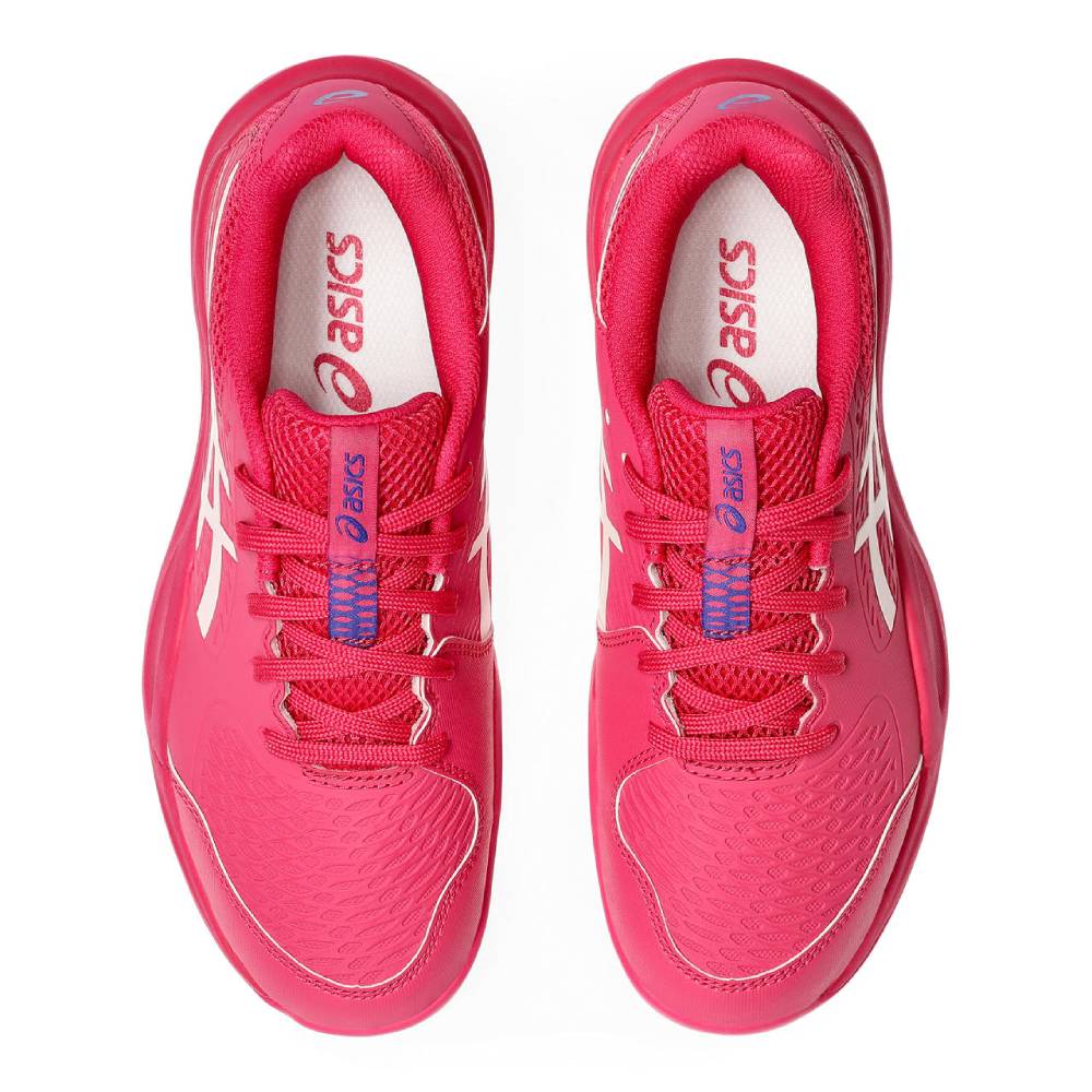 Asics Gel Resolution X Junior Tennis Shoe (Bright Rose/Cream) - RacquetGuys.ca