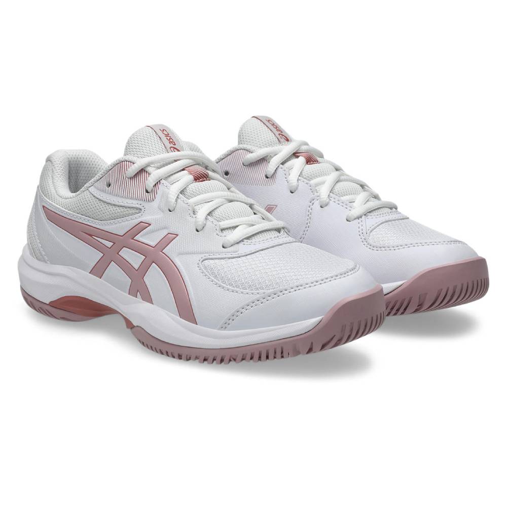 Asics Gel Game GS Junior Tennis Shoe (White/Morganite) - RacquetGuys.ca