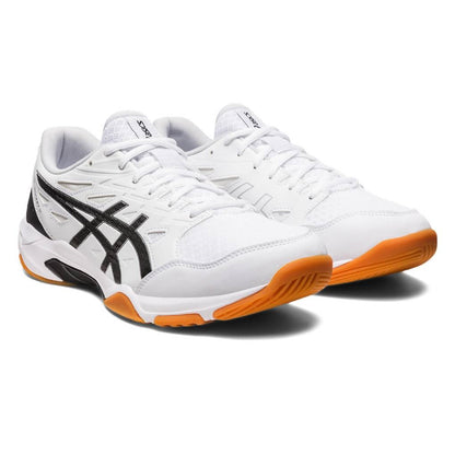 Asics Gel Rocket 11 Men's Indoor Court Shoe (White/Silver) - RacquetGuys.ca