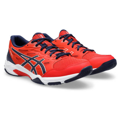 Asics Gel Rocket 11 Men's Indoor Court Shoe (Fiery Red/Peacoat) - RacquetGuys.ca