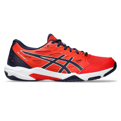 Asics Gel Rocket 11 Men's Indoor Court Shoe (Fiery Red/Peacoat) - RacquetGuys.ca
