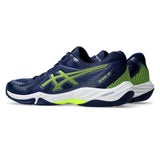 Asics Gel Blade FF Men's Indoor Court Shoe (Blue Expanse/Safety Yellow) - RacquetGuys.ca