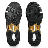 Asics Gel Rocket 11 Wide Men's Indoor Court Shoe (Black/Pure Gold) - RacquetGuys.ca