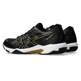 Asics Gel Rocket 11 Wide Men's Indoor Court Shoe (Black/Pure Gold) - RacquetGuys.ca