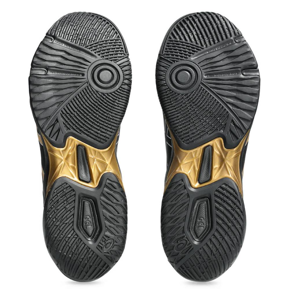 Asics Gel Rocket 11 Wide Men's Indoor Court Shoe (Black/Piedmont Grey) - RacquetGuys.ca