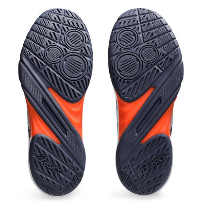 Asics Powerbreak FF Men's Indoor Court Shoe (White/Nova Orange) - RacquetGuys.ca