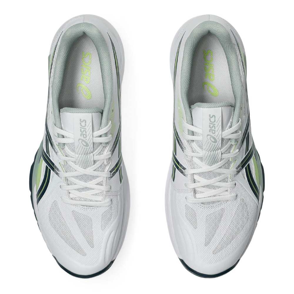 Asics Powerbreak FF Men's Indoor Shoe (White/Tranquil Teal) - RacquetGuys.ca