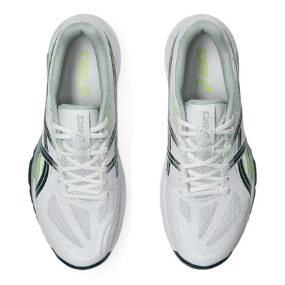 Asics Powerbreak FF Men's Indoor Shoe (White/Tranquil Teal) - RacquetGuys.ca