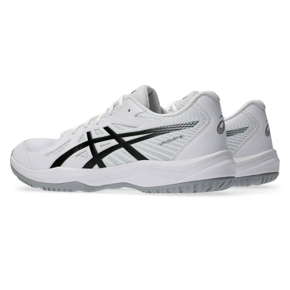 Asics Gel Upcourt 6 Men's Indoor Court Shoe (White/Black) - RacquetGuys.ca