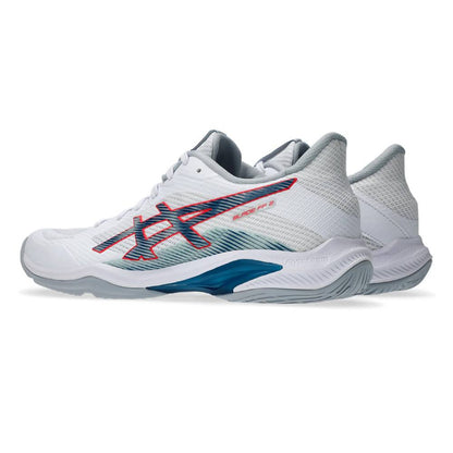 Asics Blade FF 2 Men's Indoor Court Shoe (White/Mako Blue) - RacquetGuys.ca