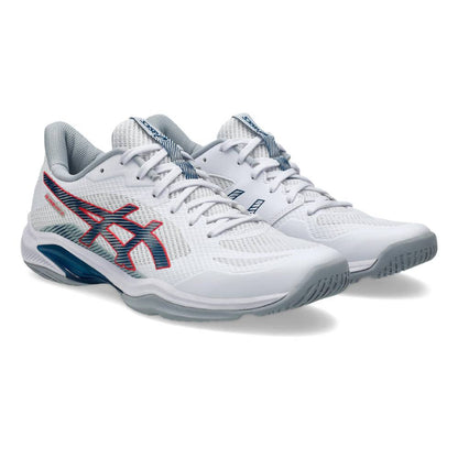 Asics Blade FF 2 Men's Indoor Court Shoe (White/Mako Blue) - RacquetGuys.ca