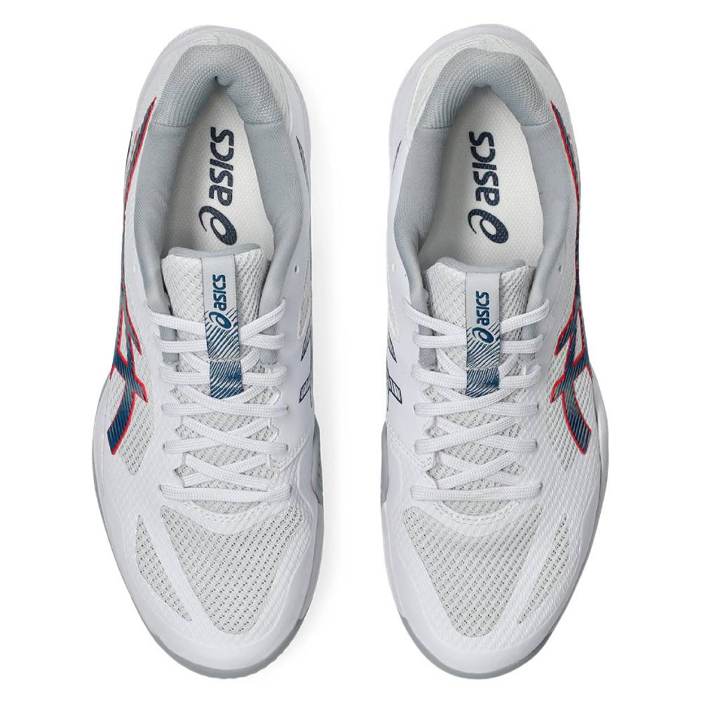 Asics Blade FF 2 Men's Indoor Court Shoe (White/Mako Blue) - RacquetGuys.ca