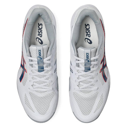 Asics Blade FF 2 Men's Indoor Court Shoe (White/Mako Blue) - RacquetGuys.ca