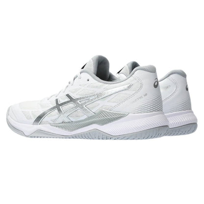 Asics Gel Tactic 12 Women's Indoor Court Shoe (White/Silver) ** add description** - RacquetGuys.ca