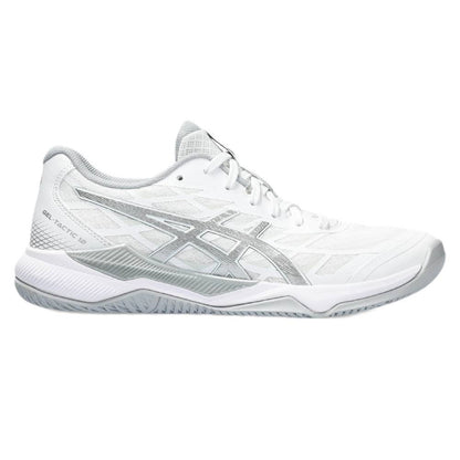 Asics Gel Tactic 12 Women's Indoor Court Shoe (White/Silver) ** add description** - RacquetGuys.ca