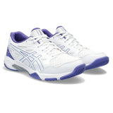 Asics Gel Rocket 11 Women's Indoor Court Shoe (White/Purple) - RacquetGuys.ca