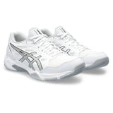 Asics Gel Rocket 11 Women's Indoor Court Shoe (White/Silver) - RacquetGuys.ca