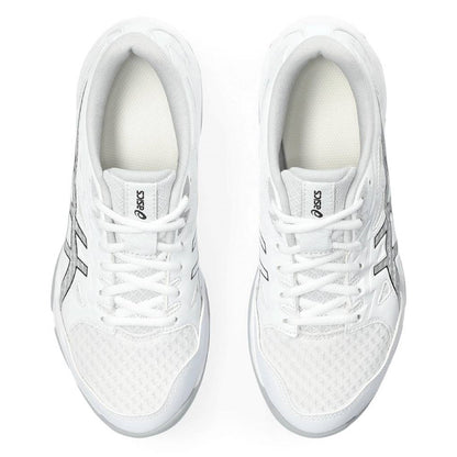 Asics Gel Rocket 11 Women's Indoor Court Shoe (White/Silver) - RacquetGuys.ca