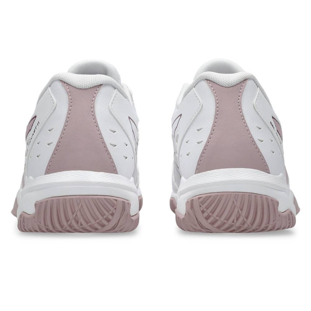 Asics Gel Rocket 11 Women's Indoor Court Shoe (White/Watershed Rose) - RacquetGuys.ca