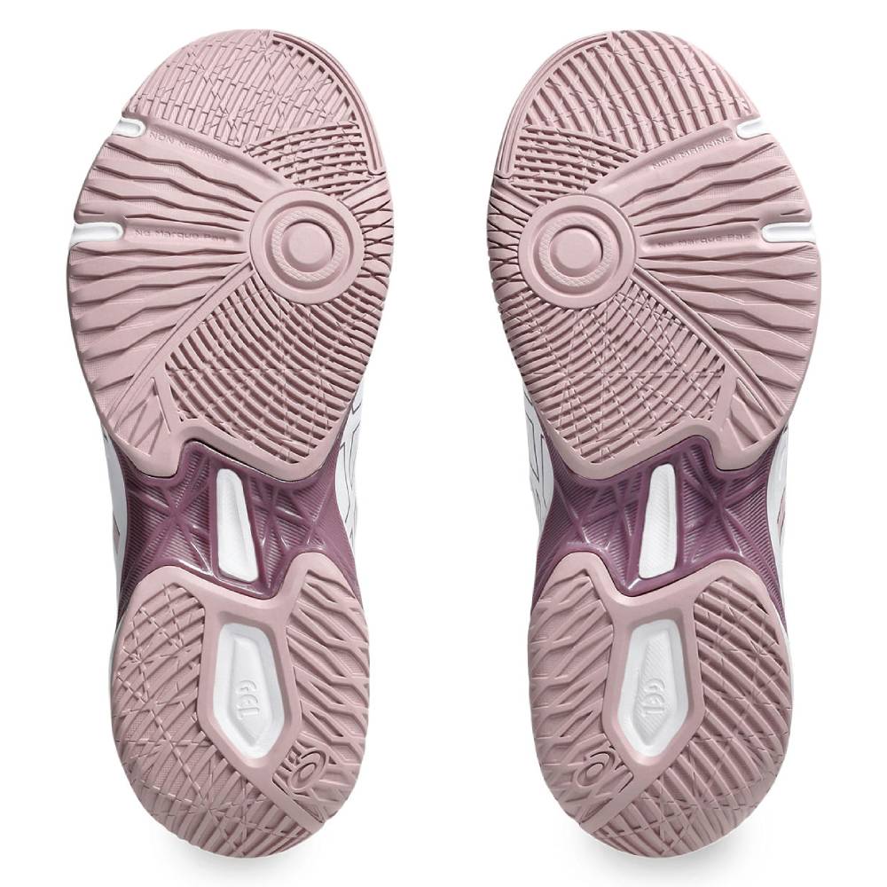 Asics Gel Rocket 11 Women's Indoor Court Shoe (White/Watershed Rose) - RacquetGuys.ca