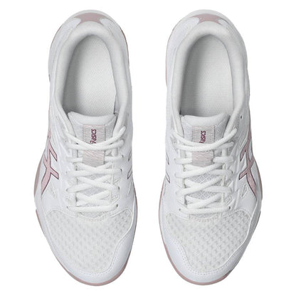 Asics Gel Rocket 11 Women's Indoor Court Shoe (White/Watershed Rose) - RacquetGuys.ca