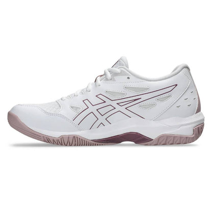 Asics Gel Rocket 11 Women's Indoor Court Shoe (White/Watershed Rose) - RacquetGuys.ca