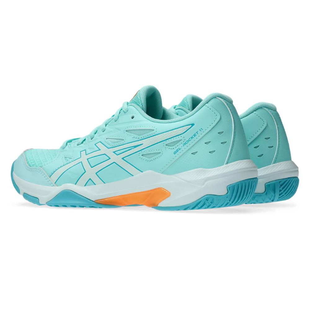 Asics Gel Rocket 11 Women's Indoor Court Shoe (Illuminate Mint/Soothing Sea) - RacquetGuys.ca